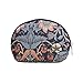 Signare Tapestry Cosmetic Bag Toiletry Makeup Bag for Women With William Morris Blue Strawberry Thief (COSM-STBL)