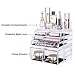 SONGMICS Makeup Organizer Deep Drawers Cosmetic Jewelry Storage Display Case 3 Pieces Set UJMU09T