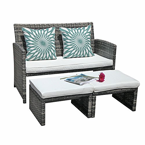 1 Loveseat+Furniture+Cushioned+Backyard+Poolside