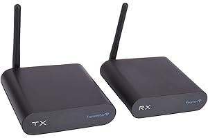 LAISANIM Wireless AV Sender, 8 Channels 2.4GHz Sound Video Receiver and Transmitter, 300M Range (US Plug)