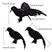 XONOR Realistic Feathered Crows - 3Pcs Halloween Decoration Realistic Looking Birds Black Feathered Crows Halloween Prop Décor