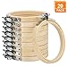 [20 Pack, 3 Inch] Embroidery hoops, Browill Adjustable Bamboo Circle Cross Stitch Hoop Kit for DIY Arts Crafts Ornaments, Handmade Sewing Home Decorations