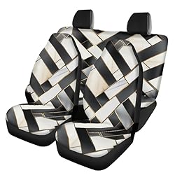 Semiouray Multi-Colour Geometry Print Car Seat