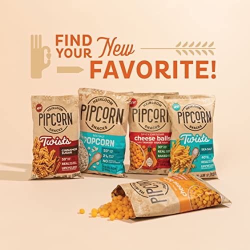 Heirloom Sea Salt Mini Popcorn by Pipcorn 1oz 24pk Healthy Snacks