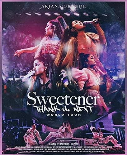 Ariana Grande Sweetener Thank u,Next World Tour Poster 12 x 18 Inch burnig desire poster