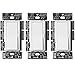 Lutron Diva C.L Dimmer for Dimmable LED, Halogen and Incandescent Bulbs, Single-Pole or 3-Way (3 Pack), DVCL-153P-WH, White primary