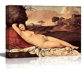 Sleeping Venus by Giorgione Giclee Canvas Prints Wrapped Gallery Wall Art | Stretched and Framed Ready to Hang - 16" x 24"