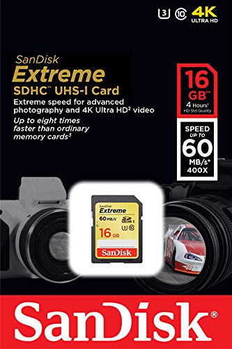 SanDisk Extreme SDHC 16GB bis zu 60 MB/Sek, Class 10, U3 Speicherkarte – Bild 5