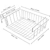 Under-Shelf-Storage-Basket-m-zimoon-Under-Cabinet-Hanging-Metal-Wire-Storage-Wire-Basket-Organizer-Fit-Dual-Hooks-for-Kitchen-Pantry-Desk-Bookshelf-Cupboard-2pcs-White Under Shelf Storage Basket, m zimoon Under Cabinet Hanging Metal Wire Storage Wire Basket Organizer Fit Dual Hooks for…