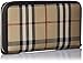 Burberry Horseferry Check Leather Ziparound Wallet - Black