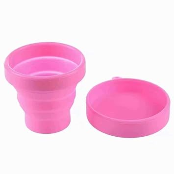 Camping Klappbecher / Faltbecher aus Hochwertigem Silikon, Praktischer Outdoor Trinkbecher