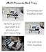 Sofia + Sam Multi Tasking Laptop Bed Tray | Lap Desk Supports Laptops Up to 18 Inches (Walnut)