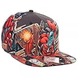 Marvel Extreme Deadpool Sublimated Adult Snapback Cap One Size Fits Most
