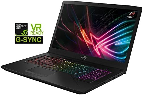 ASUS ROG Strix Scar Edition GL703GS-DS74 Premium Gaming Laptop (Intel 8th Gen Coffee Lake i7-8750H, 1TB HDD + 256GB PCIe SSD, 16GB RAM, 17.3” FHD 1920x1080 G-SYNC, GTX 1070 8GB, Win 10 Pro) VR Ready