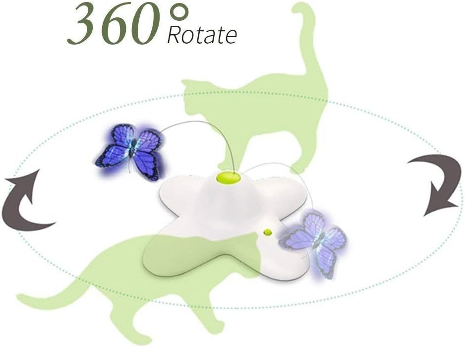 All for Paws Interactive Cat Butterfly Flutter Replacements Cat Fun Playing Toy, Re-Fill - 6 Pack : Pet Supplies