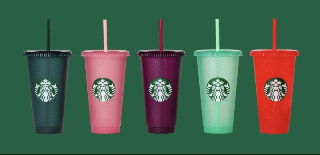 Amazon.com: Glitter Cold Cup 5-Pack 