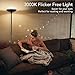 Floor Lamp - Torchiere Floor Lamp, 24W Dimmable Floor Lamp, 2160 Lumens, 3000K Warm White, Energy-saving, Metal Material, LED Floor lamp for Living Room, Standing Lamps for Bedrooms, Reading & Office