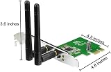 ASUS PCE-N15 Wireless N PCI-E Adapter 300 Mbps 2.4 GHz Wi-Fi Card Windows view 3