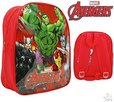 Avenger 12inch Backpack Hulk Iron Man Thor Red Bag