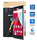 Blu life one 4G LTE Screen protector, KuGi ® Ultra-thin 9H Hardness High Quality HD clear Premium Tempered Glass Screen Protector for BLU Life One 4G LTE 2015 released 5 inch smartphone (1 pcs)