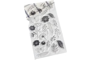 Vintage Flower Transparent Silicone Clear Stamp for Scrapbooking DIY Craft Decoration Soft Stamp Stationery Clever Treatment