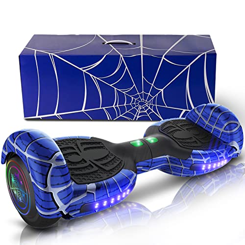 Outchoo Hoverboard with Spider Gift Box, Built-In Bluetooth Speaker, 6.5