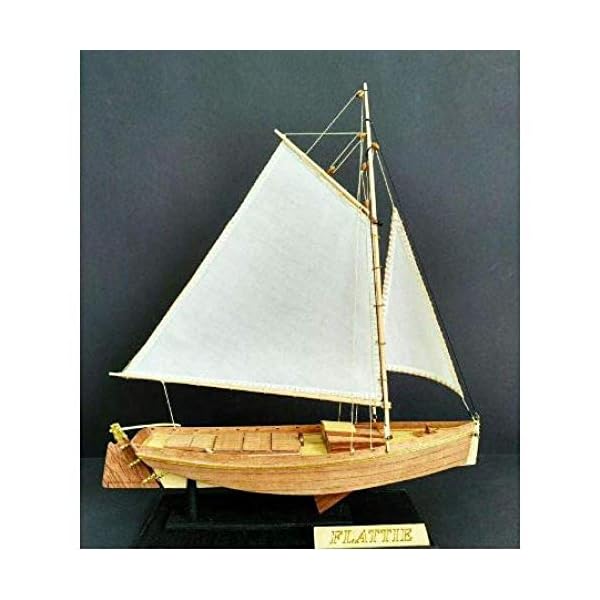 Außen Dekorationen Chem Segelboot Modell Hobby Schiff aus Holz Model Kit: Maßstab 1/35 Fischerboot Modell DIY Schiffs… – Bild 3