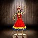 Halloween Haunters Life-Size Animated Spanish Moving Dancing Lady Day of The Dead DOD Skeleton Girl Prop Decoration - Rubber Latex Face, Light Up Eyes - Animatronic Motion - Haunted House Graveyard