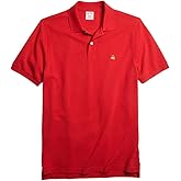 Brooks Brothers Mens Original Fit Mesh Cotton Performance Polo Shirt Bright White