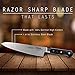 Chef Knife 8 inch: By Xm Home & Kitchen; Premium Very Strong High Carbon Full Tang German Steel Blade Extremely Sharp; Made For Chopping And Slicing Of All Foods A Chef-Kitchen-Knife You Must Have