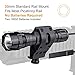 Feyachi FL11 Flashlight 1200 Lumen LED Light with Picatinny Rail Mount for Outdoor, Rechargeable Batteries and Pressure Switch Included