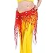 BellyLady Belly Dance Hip Scarf Shawl With Fringe Tribal Triangle Tassles Wrap-Black