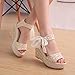 Elevin(TM)Women Summer Bohemia Peep-Toe Wedge Heel Platform Pumps Sandals Flip Flops Shoes