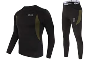 Men's Thermal Underwear Set Warm Winter Base Layer Clothing Long Johns Pants Suits