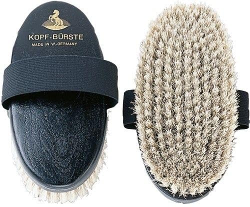 HAAS Head Brush - soft white horsehair bristles (Kopf-Burste)