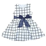 Itaar Cute Baby Toddler Girl Kids Cotton Top Bowknot Plaid Dress Outfit Clothes 12-18 Months