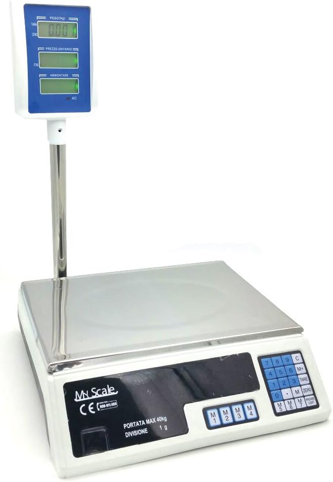 Bilancia da cucina digale Display a LED in acciaio