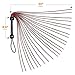 Leather Whip for Equestrian Whip for Horse Riding Sports Play, Black and Red Heavy Duty Leather