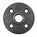 Pipe Decor 1/2 in. FPT 1/2 in. Dia. x 1-1/4 in. L Black Malleable Iron Floor Flange