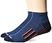 adidas Men's Cushioned X 2 Low Cut Socks (2 Pair), Denim Blue/Collegiate Navy/Energy Red/Black, Large