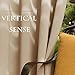 PONY DANCE Porch Curtains Outdoor - Sticky Tab Top Waterproof Draperies Curtains Light Block Privacy Protect for Patio, 52