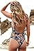 Sexy Women One Piece Swimsuit Push Up Padded Monokini Vintage Floral Bikini Swimming Bathing Wear - M