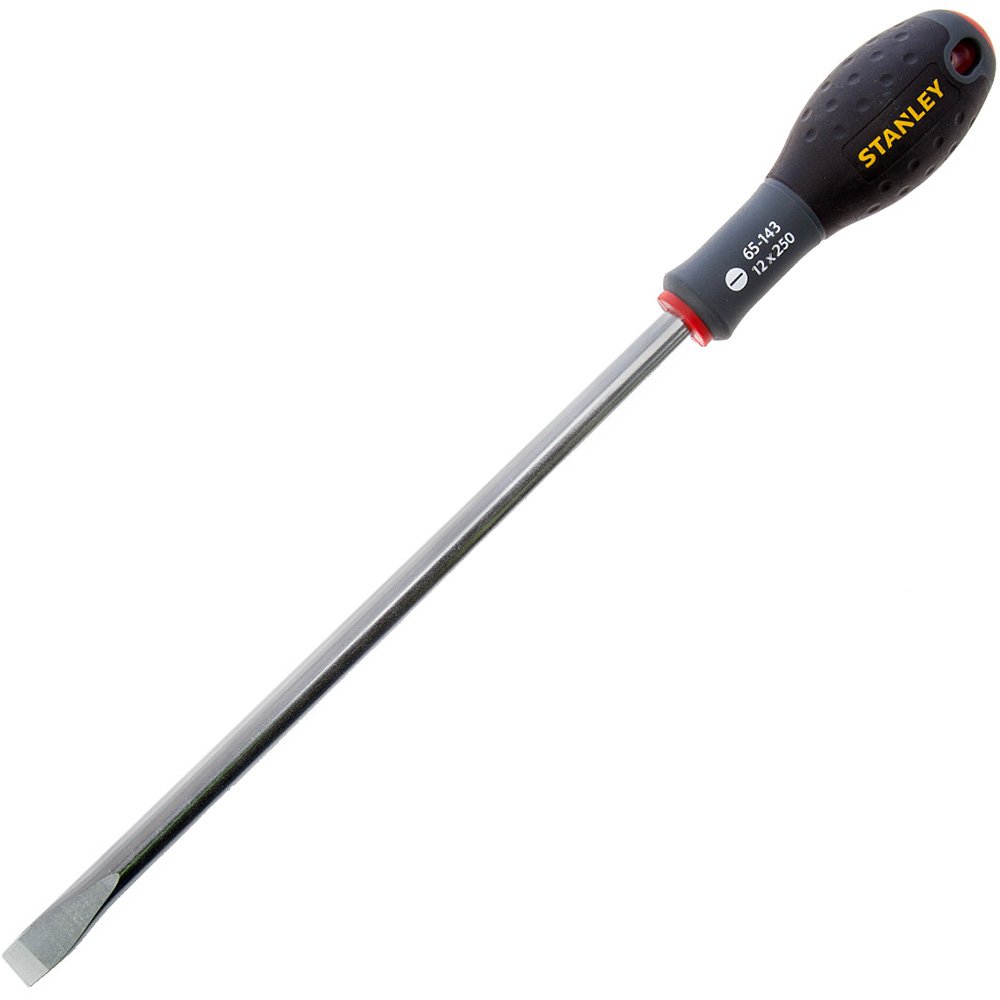Stanley Fat Max Screwdriver Flared 12X250Mm-Black And Red