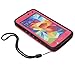 Galaxy S5 Waterproof Case,Waterproof Shockproof Shock Proof Snow Proof SnowProof DirtProof Dirt Proof Durable Full Protection Case Cover With Headphone Adapter for Samsung Galaxy S5 (Pink)