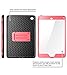 iPad Mini 4 Case, Heave Duty i-Blason Apple iPad Mini 4 2015 Armorbox Dual Layer Hybrid Full-Body Protective Kickstand Case with Front Cover and Built-in Screen Protector/Bumpers (Pink)