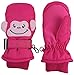 N'Ice Caps Little Kids Squeaky Sound Cute Animal Face Waterproof Mittens