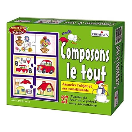 StonKraft Combine All (French) | Language Independent | Preschool Learning Toys | Educational Toys | Learning Games | Matching Games for Kids & Toddlers