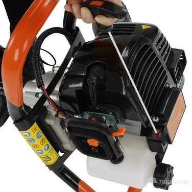 Motorbohrer, Erdbohrer, Eisbohrer 52 cc, mit 3 Spitzen 100, 150 und 200 + Verlängerung – Bild 6