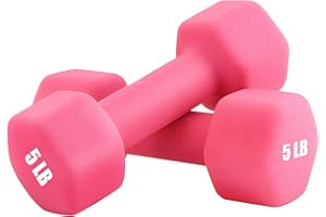 Portzon Weights Dumbbells 10 Colors Options Compatible with Set of 2 Neoprene Dumbbells Set,1-15 LB, Anti-Slip, Anti-roll, Hex Shape