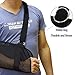 YAVOUN Breathable Mesh Arm Sling for Shower - Adjustable, Slings for Arm Torn Rotator Cuff Injury, Shower Sling for Shoulder, Elbow, Wrist, Sling Forearm - Right Left Arm for Men Women(Black)